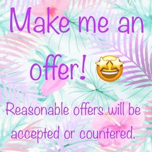 Reasonable offers are welcome!